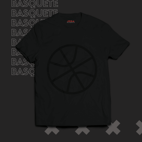 Camisa JOGA BASQUETE Preta Bola