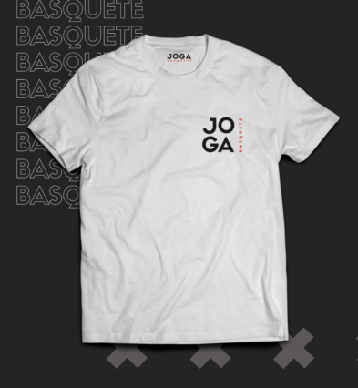 Camisa JOGA BASQUETE Branca Logo