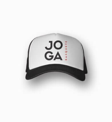 Boné Joga Basquete Logo Trucker Branco