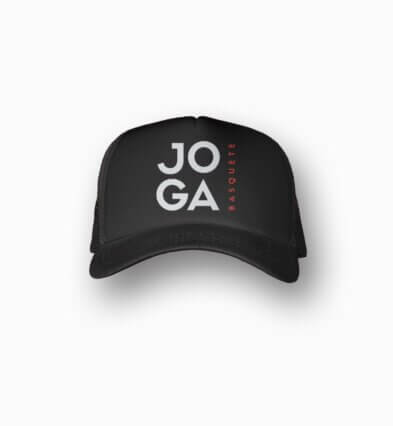 Boné Joga Basquete Logo Trucker Preto
