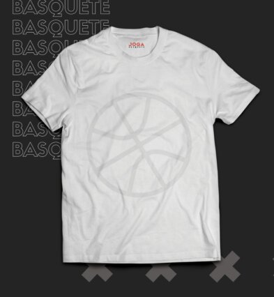 Camisa JOGA BASQUETE Branca Bola