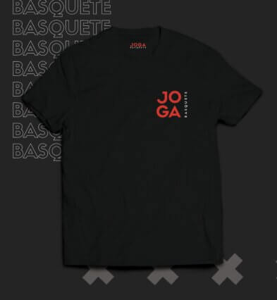 Camisa JOGA BASQUETE Preta LOGO